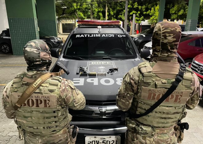 Operação do Bope da PMCE resulta na apreensão de armas e munições em casa abandonada no bairro Papicu, em Fortaleza