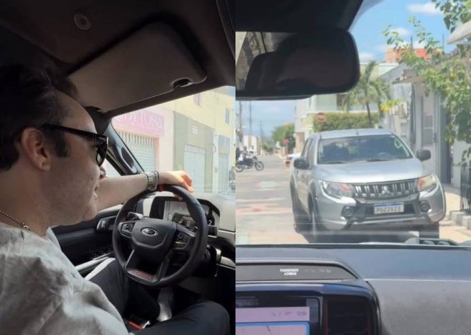 Líder de Massapê (CE) critica secretário por desrespeitar calçada ao estacionar veículo
