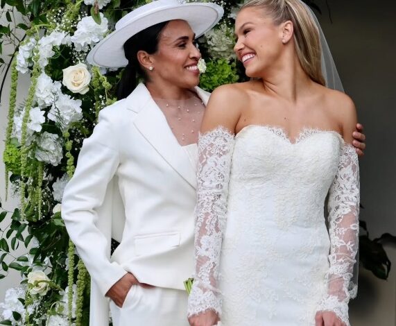 Novamente casada: Marta troca alianças com americana em casamento nos Estados Unidos