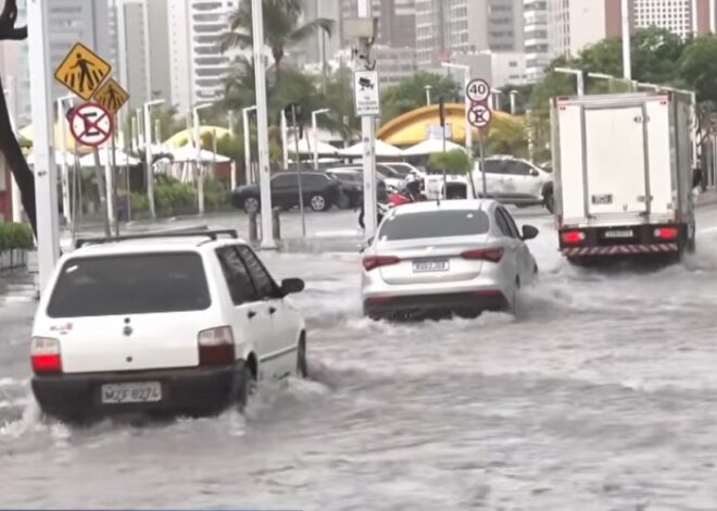 34 municípios do Ceará são afetados por fortes chuvas, especialmente no litoral; confira as regiões mais atingidas.