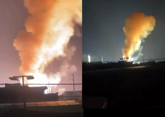 Incêndio é provocado por explosão em subestação de energia em Sobral, Ceará