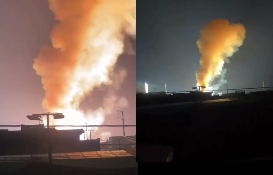 Incêndio é provocado por explosão em subestação de energia em Sobral, Ceará