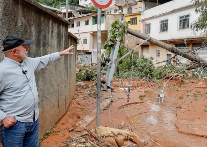 Lula percorre Minas Gerais e promete casas sem custo para vítimas das enchentes.
