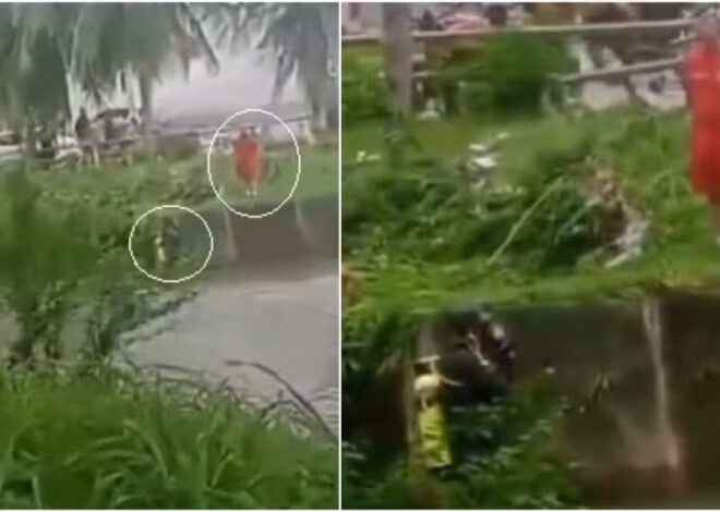 Homem some após ser levado por forte correnteza em canal durante enchente em Fortaleza