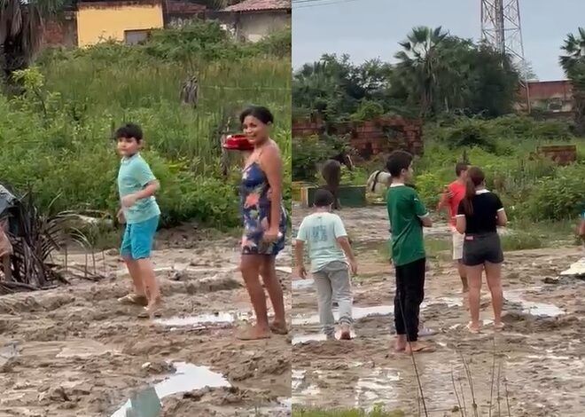 Aniversário inesperado em meio ao caos: criança celebra em Caucaia após enchentes