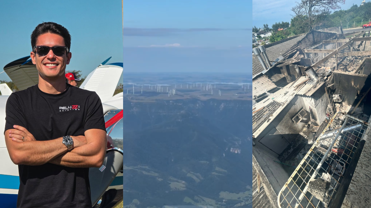 Piloto do RS compartilha vídeo momentos antes de acidente aéreo fatal