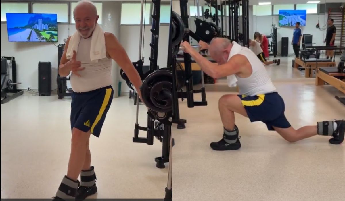 Janja mostra Lula se exercitando ao vivo nas redes sociais: “Quem sabe, faz!”